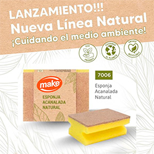 Esponja acanalada natural - 7006